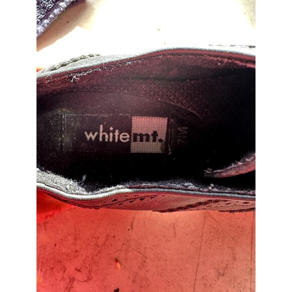 Black Leather Lace Up Derby Shoes Womens SZ 7 Chunky Lug Sole Witchy Whimsigoth - Picture 5 of 8